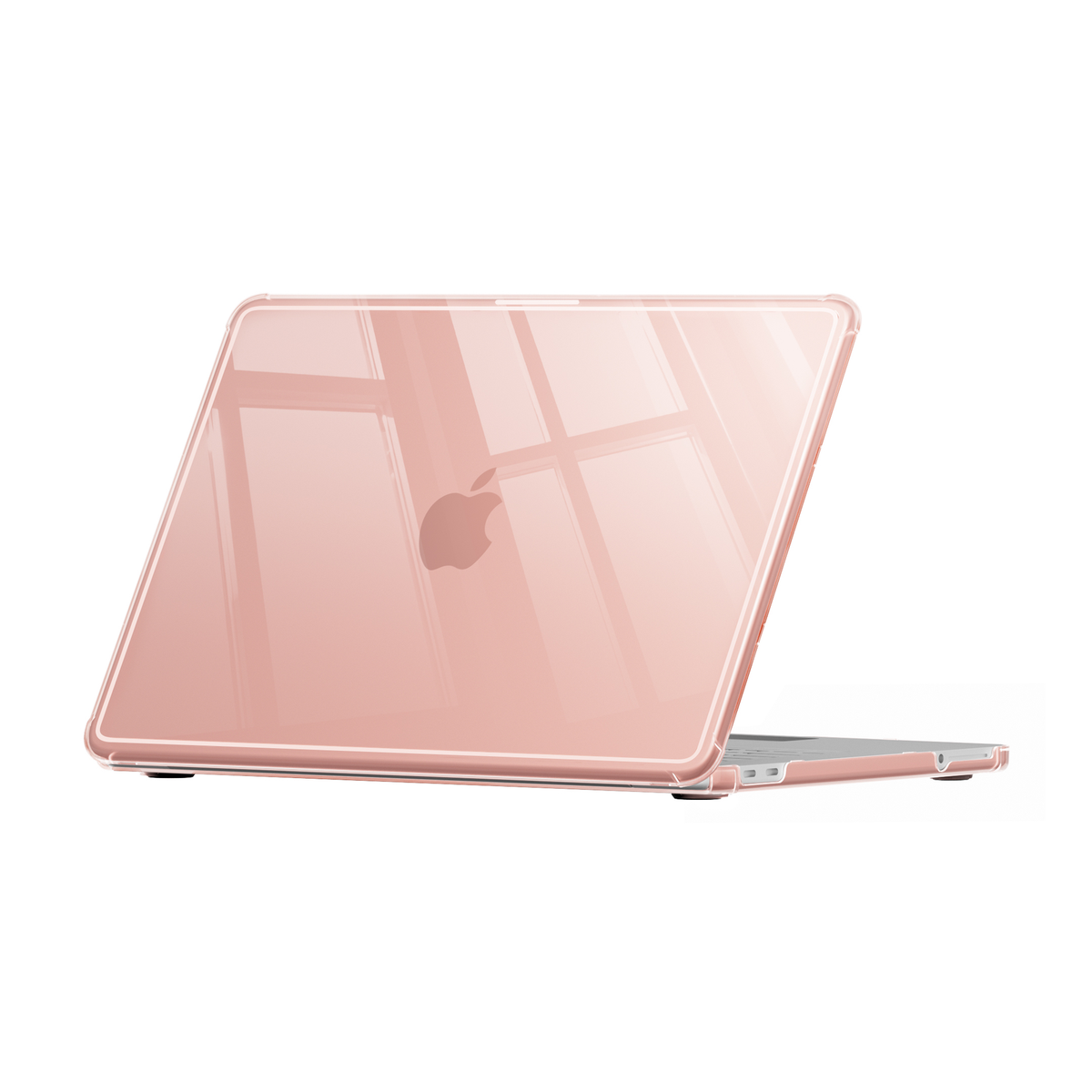 Ultra Crystal Clear hard shell case for MacBook Neo 13-inch (2026, A3404) in Peach Pink - view 3