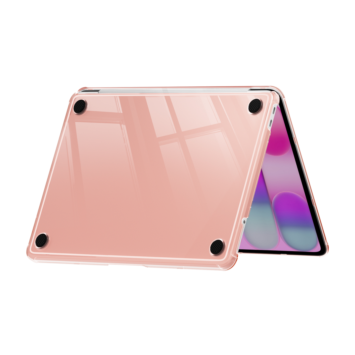 Ultra Crystal Clear hard shell case for MacBook Neo 13-inch (2026, A3404) in Peach Pink - view 5