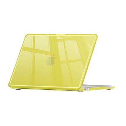 Ultra Crystal Clear hard shell case for MacBook Neo 13-inch (2026, A3404) in Tangerine - view 3