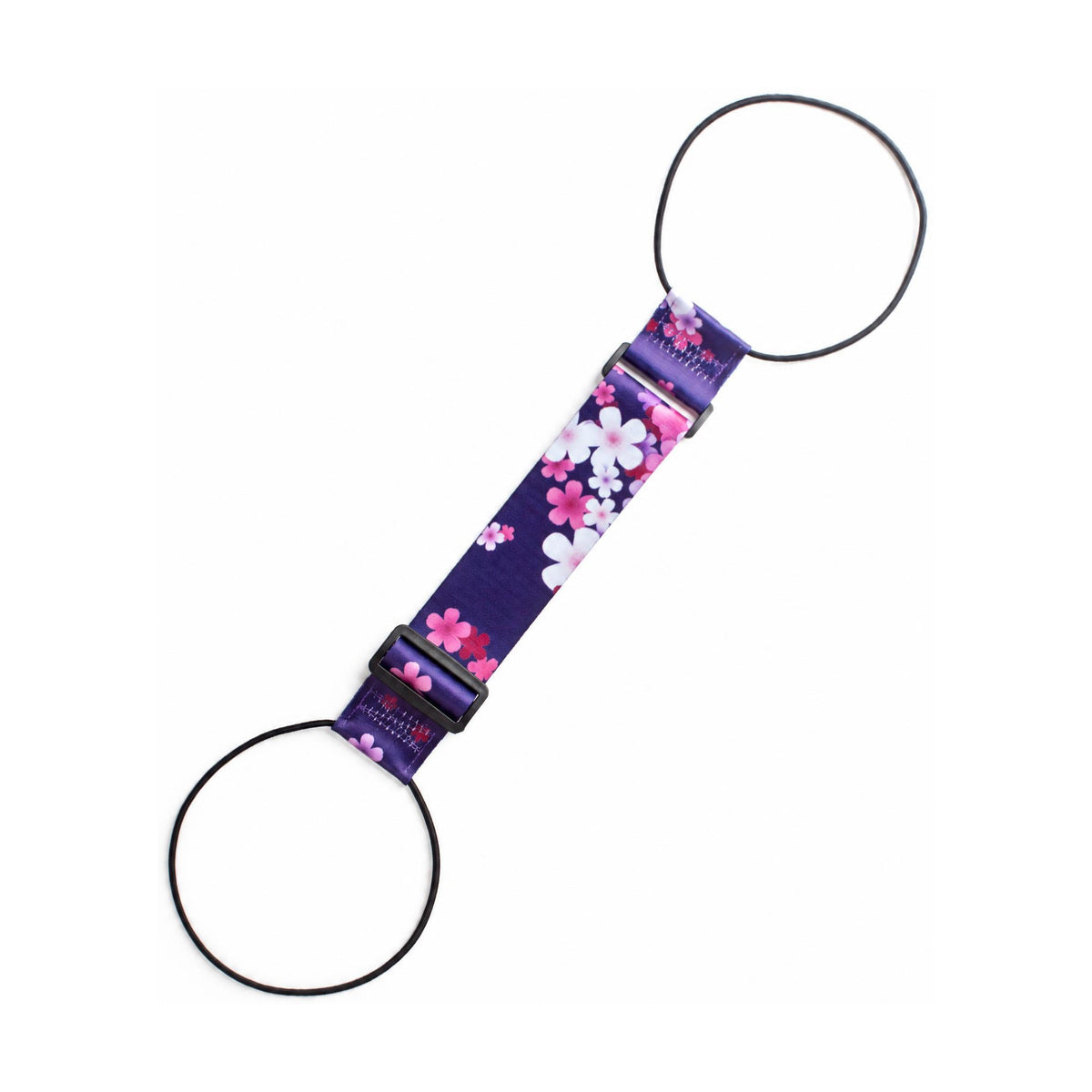 Elastic Luggage Strap - Purple Cherry Blossom