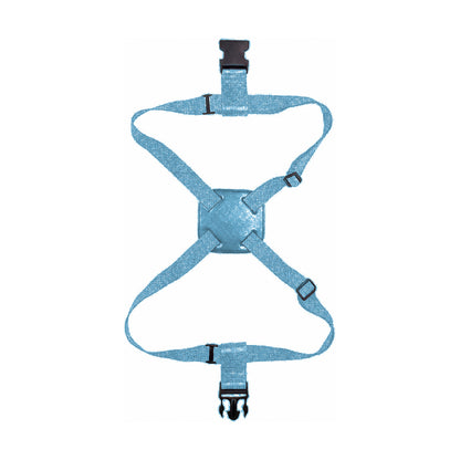 Elastic Luggage Strap - Figure-8 Blue