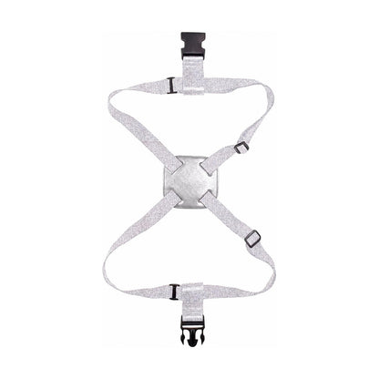 Elastic Luggage Strap - Figure-8 Silver Gray
