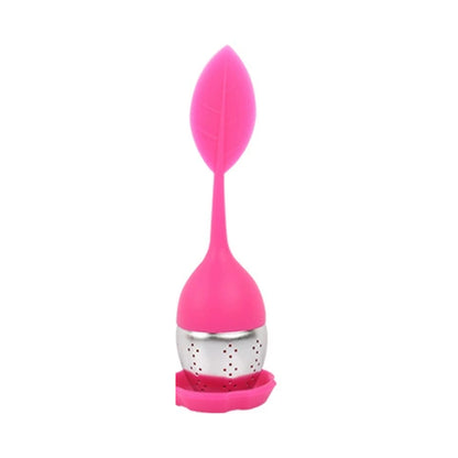 Leaf Tea Infuser - Rose Red