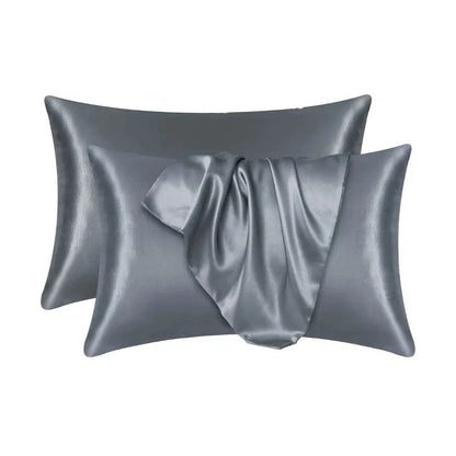 Satin Pillowcase - Dark Gray
