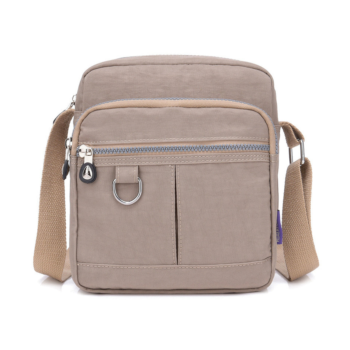 Nylon Shoulder Bag - Apricot