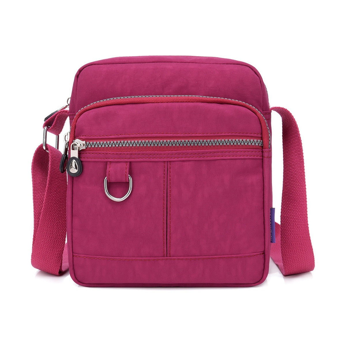 Nylon Shoulder Bag - Grape Purple