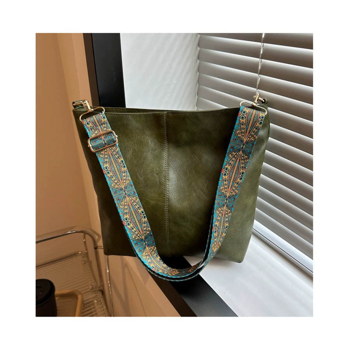 PU Crossbody Bag - Green