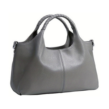 PU Large Crossbody Bag - Gray
